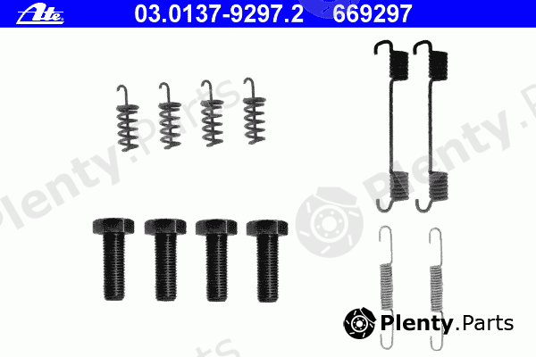  ATE part 03.0137-9297.2 (03013792972) Accessory Kit, parking brake shoes