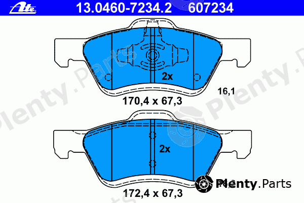  ATE part 13.0460-7234.2 (13046072342) Brake Pad Set, disc brake