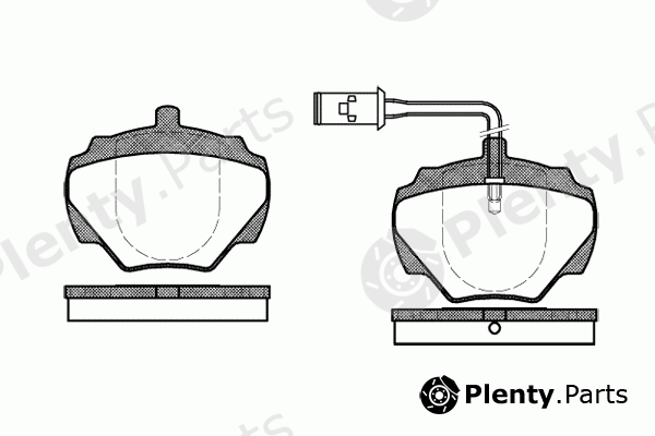  ROADHOUSE part 2222.01 (222201) Brake Pad Set, disc brake