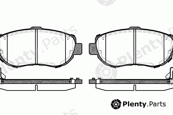  ROADHOUSE part 2456.14 (245614) Brake Pad Set, disc brake