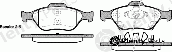  ROADHOUSE part 2766.12 (276612) Brake Pad Set, disc brake