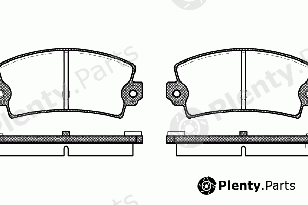  REMSA part 0021.36 (002136) Brake Pad Set, disc brake