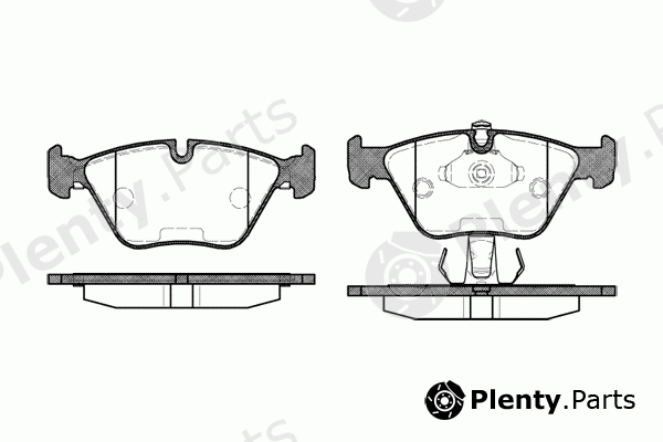  REMSA part 0270.25 (027025) Brake Pad Set, disc brake