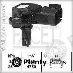 FACET part 10.3076 (103076) Sensor, intake manifold pressure