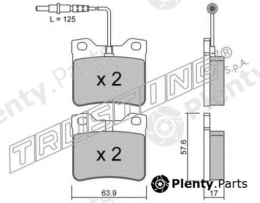  TRUSTING part 199.0 (1990) Brake Pad Set, disc brake