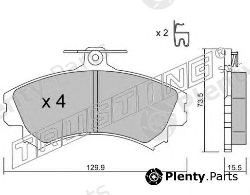  TRUSTING part 225.0 (2250) Brake Pad Set, disc brake