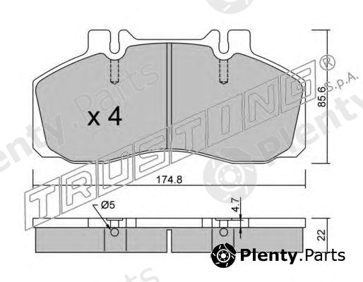  TRUSTING part 275.0 (2750) Brake Pad Set, disc brake