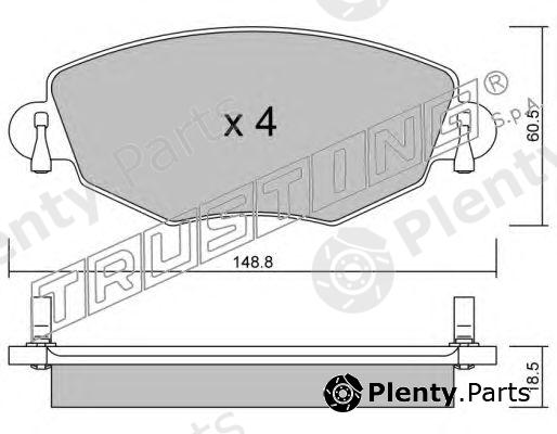 TRUSTING part 327.0 (3270) Brake Pad Set, disc brake