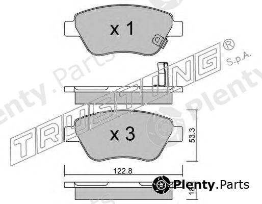  TRUSTING part 330.2 (3302) Brake Pad Set, disc brake