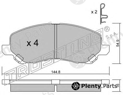  TRUSTING part 497.0 (4970) Brake Pad Set, disc brake