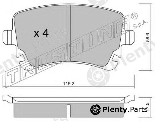  TRUSTING part 570.2 (5702) Brake Pad Set, disc brake