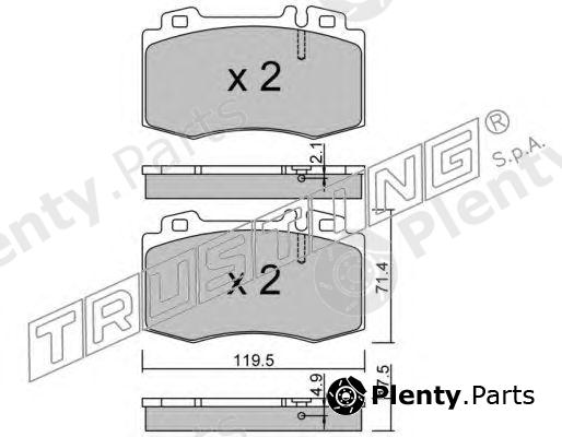  TRUSTING part 579.5 (5795) Brake Pad Set, disc brake
