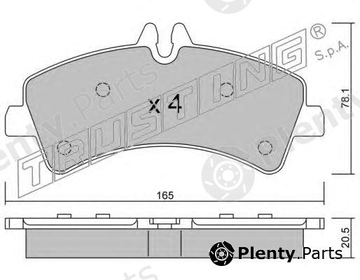  TRUSTING part 690.0 (6900) Brake Pad Set, disc brake