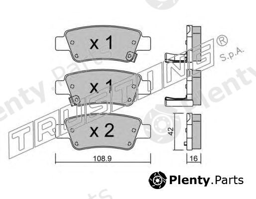  TRUSTING part 806.0 (8060) Brake Pad Set, disc brake