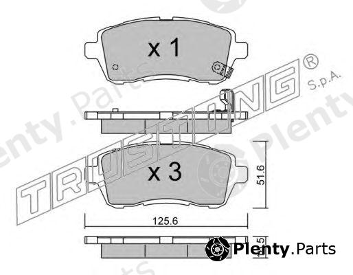  TRUSTING part 809.0 (8090) Brake Pad Set, disc brake