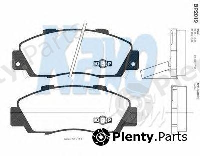  KAVO PARTS part BP-2019 (BP2019) Brake Pad Set, disc brake