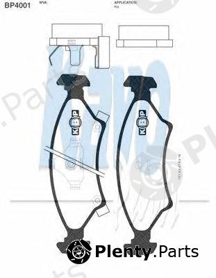  KAVO PARTS part BP-4001 (BP4001) Brake Pad Set, disc brake