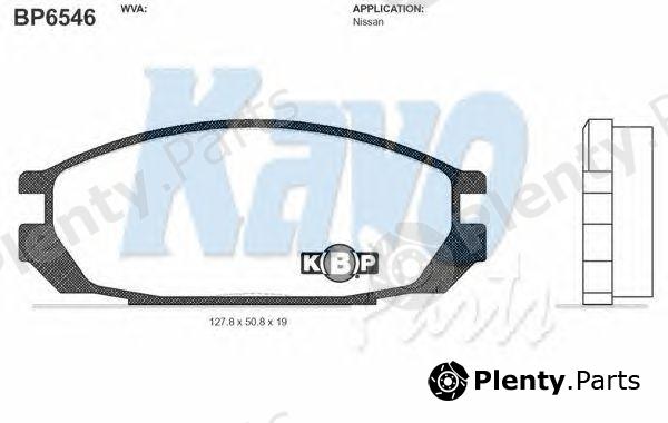  KAVO PARTS part BP-6546 (BP6546) Brake Pad Set, disc brake