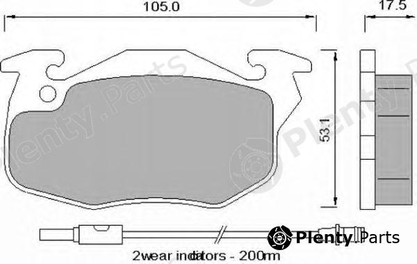  ROULUNDS BRAKING part 529481 Brake Pad Set, disc brake