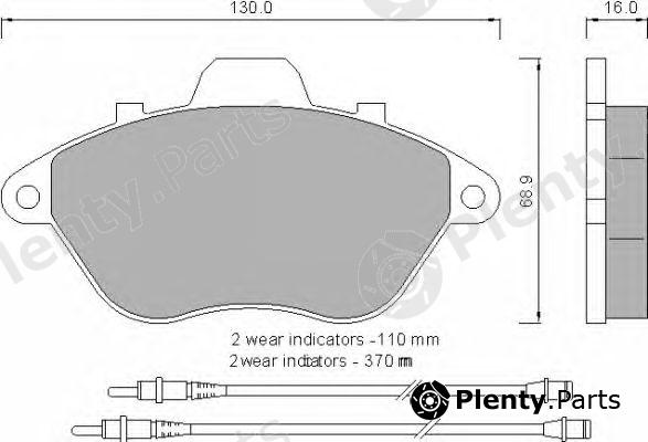  ROULUNDS BRAKING part 554581 Brake Pad Set, disc brake