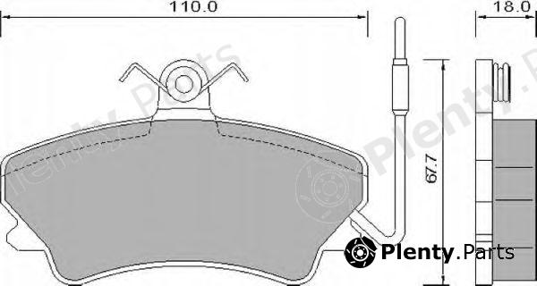  ROULUNDS BRAKING part 725981 Brake Pad Set, disc brake