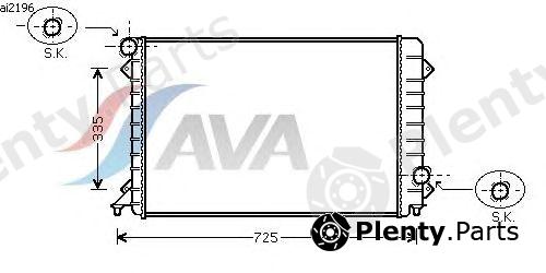  AVA QUALITY COOLING part AI2196 Radiator, engine cooling