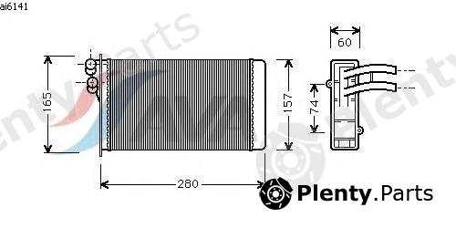  AVA QUALITY COOLING part AI6141 Heat Exchanger, interior heating