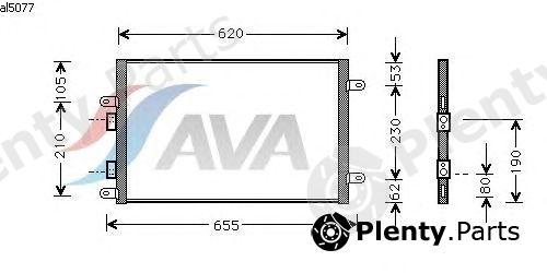  AVA QUALITY COOLING part AL5077 Condenser, air conditioning