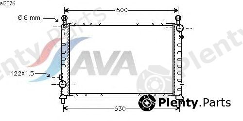  AVA QUALITY COOLING part ALA2076 Radiator, engine cooling