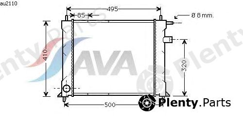  AVA QUALITY COOLING part AU2110 Radiator, engine cooling