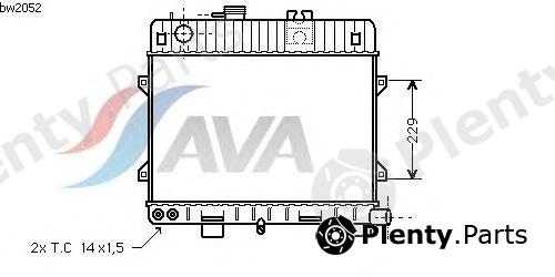  AVA QUALITY COOLING part BW2052 Radiator, engine cooling