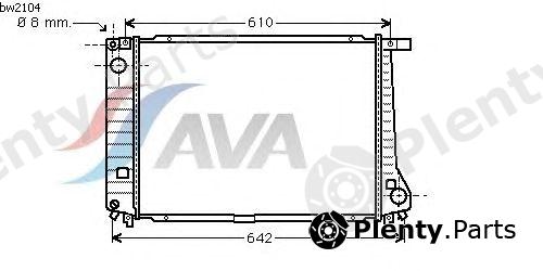 AVA QUALITY COOLING part BW2104 Radiator, engine cooling