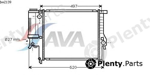  AVA QUALITY COOLING part BW2139 Radiator, engine cooling
