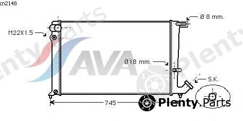  AVA QUALITY COOLING part CN2148 Radiator, engine cooling