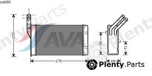  AVA QUALITY COOLING part CN6055 Heat Exchanger, interior heating