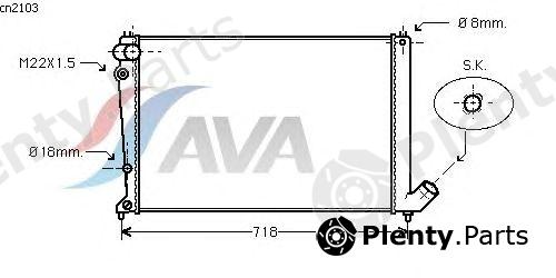  AVA QUALITY COOLING part CNA2103 Radiator, engine cooling