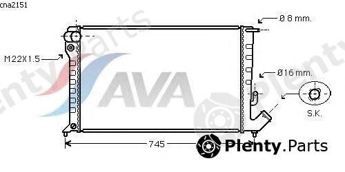  AVA QUALITY COOLING part CNA2151 Radiator, engine cooling