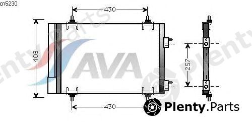  AVA QUALITY COOLING part CNA5230 Condenser, air conditioning
