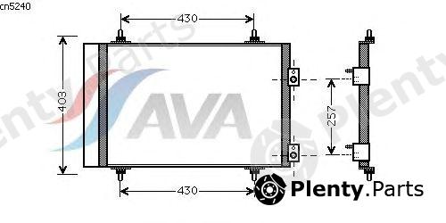  AVA QUALITY COOLING part CNA5240 Condenser, air conditioning