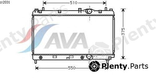  AVA QUALITY COOLING part CR2031 Radiator, engine cooling