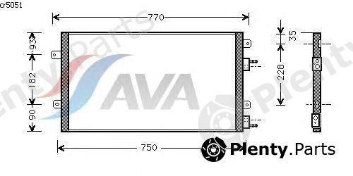  AVA QUALITY COOLING part CR5051 Condenser, air conditioning