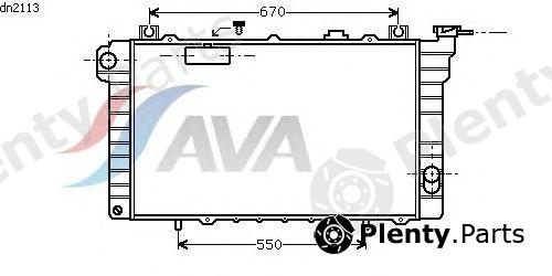  AVA QUALITY COOLING part DN2113 Radiator, engine cooling