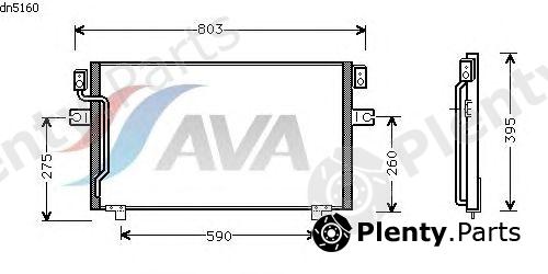  AVA QUALITY COOLING part DN5160 Condenser, air conditioning