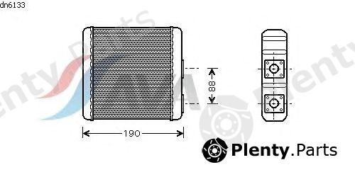  AVA QUALITY COOLING part DN6133 Heat Exchanger, interior heating