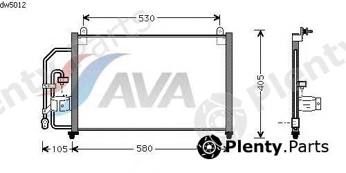  AVA QUALITY COOLING part DW5012 Condenser, air conditioning