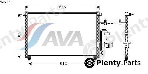  AVA QUALITY COOLING part DW5063 Condenser, air conditioning
