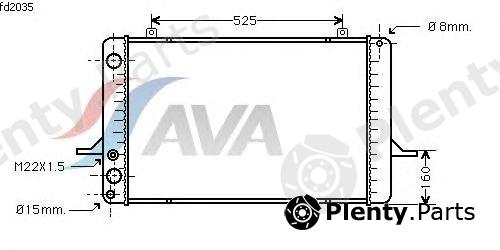  AVA QUALITY COOLING part FD2035 Radiator, engine cooling
