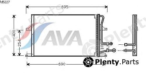  AVA QUALITY COOLING part FD5227 Condenser, air conditioning