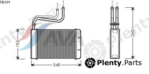  AVA QUALITY COOLING part FD6164 Heat Exchanger, interior heating