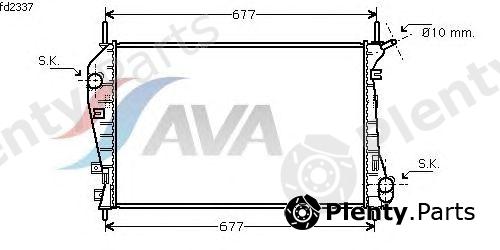  AVA QUALITY COOLING part FDA2337 Radiator, engine cooling